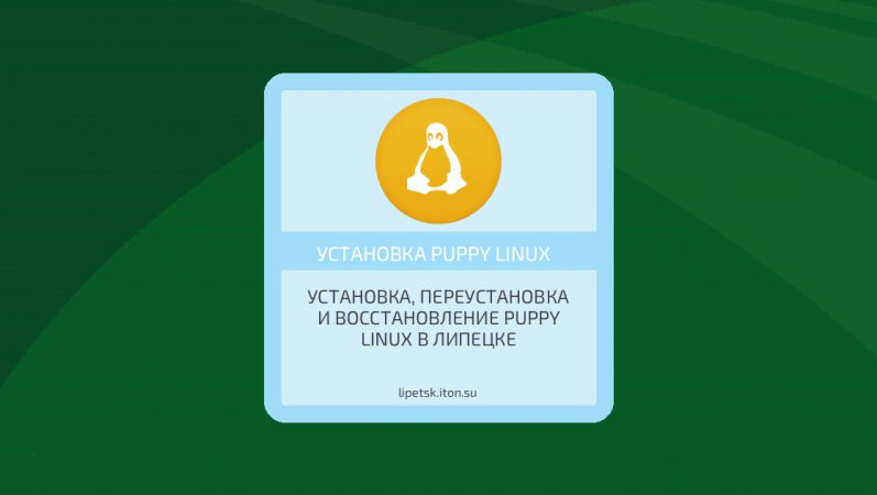 Установка, переустановка и восстановление Puppy Linux в Липецке